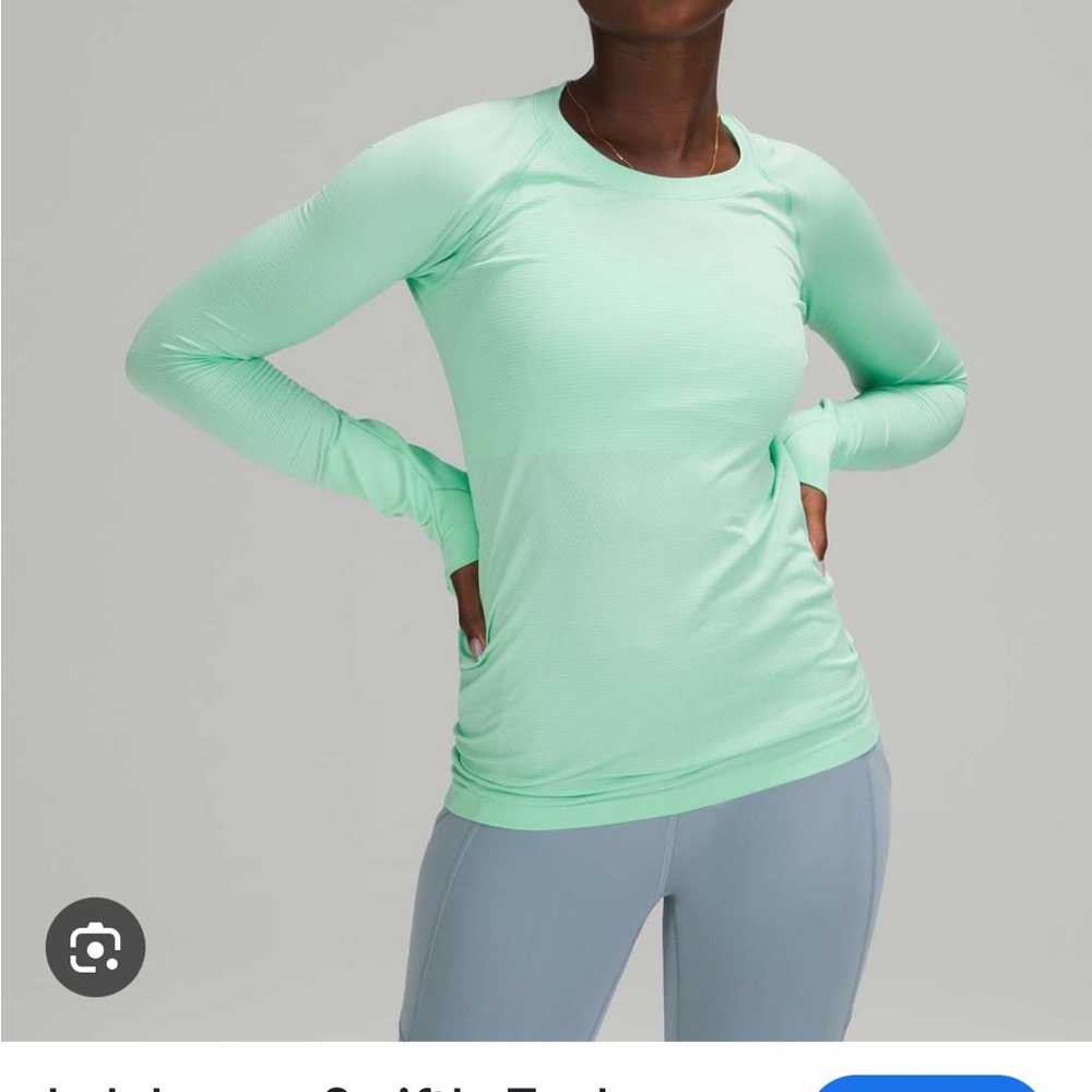 Lululemon Athletica sweet mint swiftly tech long sleeve size 4